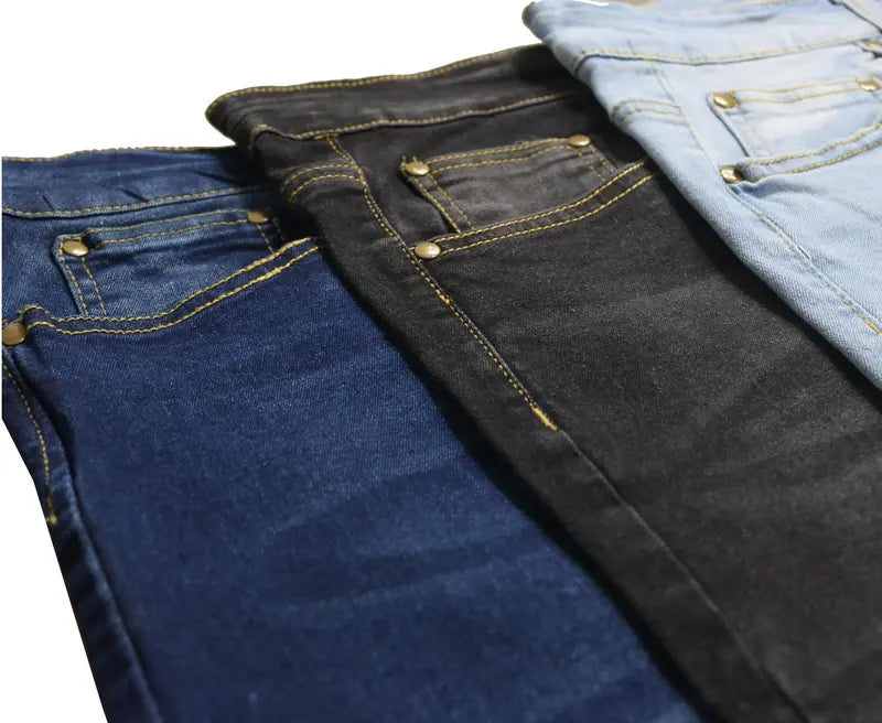 Herren Jeans 3er-Pack – Flex Stretch Slim Straight Denim mit 5 Taschen