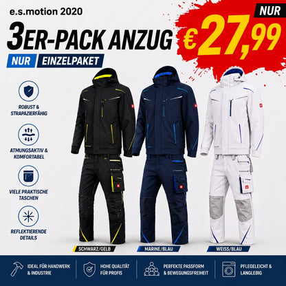 ☀️ WINTER-SALE IM SOMMER ❄️Softshelljacke × Bundhose e.s.motion 2026 Set
